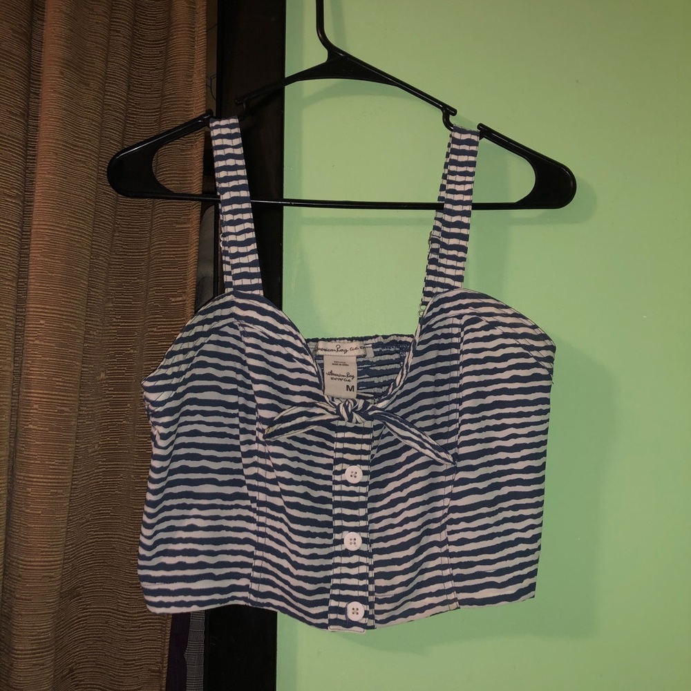 striped crop top